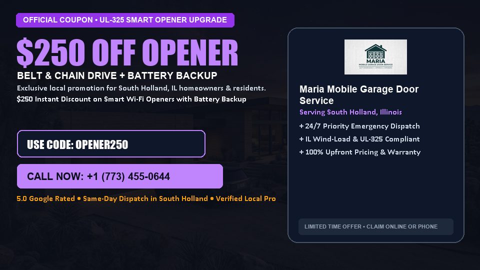 Maria Mobile Garage Door Service $250 OFF Premium LiftMaster Opener Installation